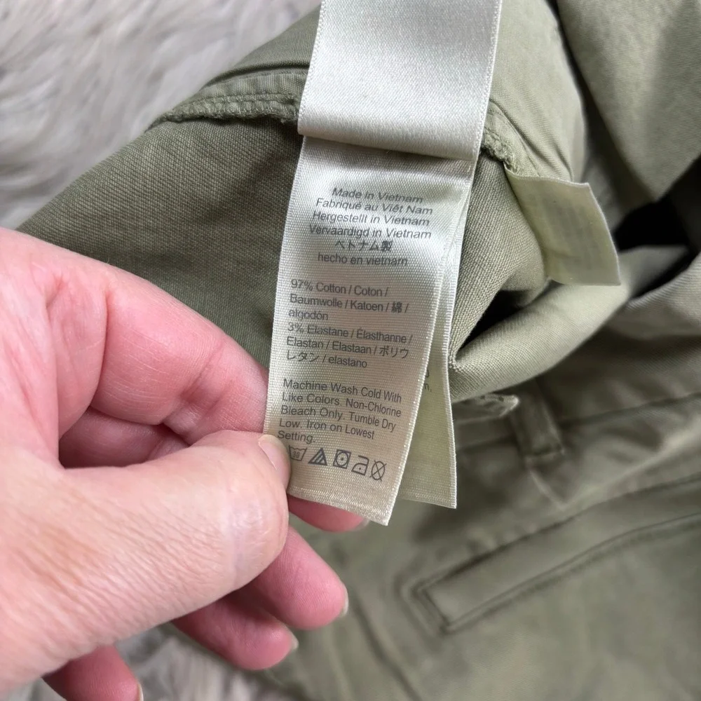 J.Crew Women's 12 GreenTwill Chino Shorts Classic Preppy Yachtcore East